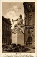 Budapest V. Szabadság tér, Trianon szoborcsoport, irredenta - 4 db régi lap Észak, Dél, Kelet, Nyuga...