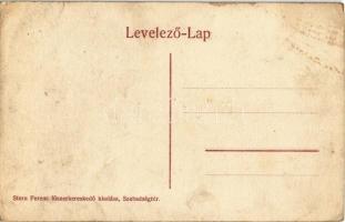 Gyömrő (Kóczánpuszta), Vasútállomás Stern Ferenc fűszerkereskedő kiadása / Bahnhof / railway station...