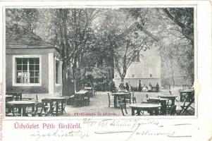 1901 Pétfürdő, Péth fürdő; Fürdő szálloda és étterem. Alpár fényképész kiadása (EK)