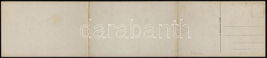 Kőszeg. 3-részes kinyitható panorámalap / 3-tiled folding panoramacard