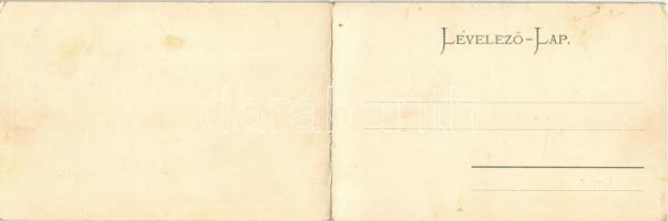 Szeged. Tisza part, faúsztatás, rakpart uszályokkal / Theiss Ufer. panoramacard