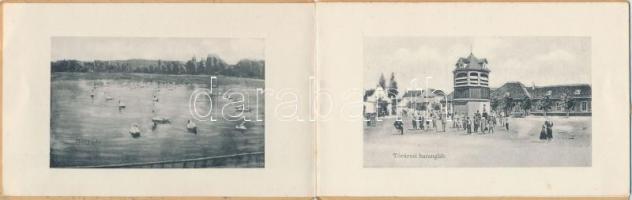 1915 Tata, Tatatóváros; képeslapfüzet 8 képpel / postcard booklet iwth 8 pictures