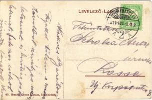 1911 Szombathely, Széll Kálmán utca, villamos. Granitz Vilmos kiadása