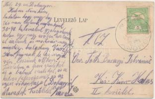 Isaszeg, vasútállomás vonattal, templom és temető (EK)