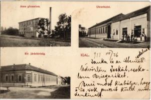 1914 Igal, Anna gőzmalom, utca, Járásbíróság, Enderle Jakab üzlete (fa)