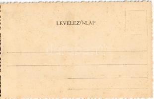 Lengyeltóti, Gróf Zichy kastély-lak, járásbíróság. Schwarzenberg Miksa kiadása. floral