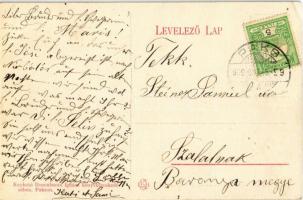 1909 Paks, Deák Ferenc utca, kir. járásbíróság épülete. Rosenbaum Ignác kiadása