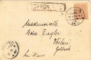 1899 Sopron, Oedenburg; M. kir. törvényház, útépítés  (EK)