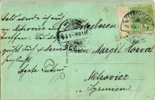 1914 Petrozsény, Petrosani; gimnázium és járásbíróság. Adler Arthur kiadása / grammar school and cou...