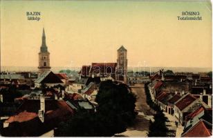 Bazin, Bösing, Bözing, Pezinok; látkép a templomokkal / general view with churches (Rb)