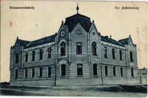 1915 Dunaszerdahely, Dunajská Streda; Kir. járásbíróság. Goldstein Józsua kiadása / county court