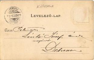 1899 Köbölkút, Gbelce; vasútállomás, Templom tér, Fő utca, Renner gabonaraktára, Wiesenberg Dávid üz...