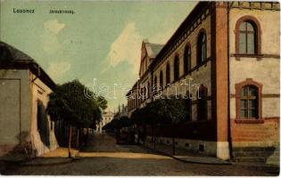 1909 Losonc, Lucenec; Járásbíróság, utca / county court, street