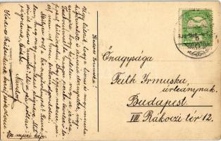 1909 Losonc, Lucenec; Járásbíróság, utca / county court, street