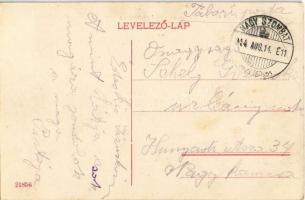 1914 Nagyszombat, Tyrnau, Trnava; Honvéd szobor, Királyi járásbíróság / military heroes monument and...