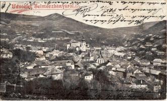 1899 Selmecbánya, Schemnitz, Banská Stiavnica; (EK)