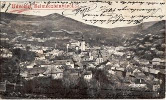 1899 Selmecbánya, Schemnitz, Banská Stiavnica;  (EK)