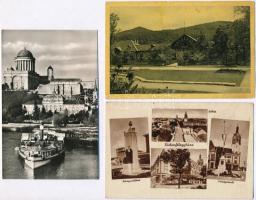 115 db magyar városképes lap az 1940-es, 50-es és 60-as évekből / 115 Hungarian town-view postcards ...