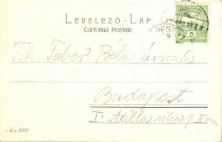 ~1900 Fiume, Rijeka; Zsinagóga. Montázslap előkelő hölgyekkel és urakkal / Tempio israelitico / syna...