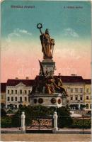Arad, Vértanú szobor, Schwarz Testvérek, Weigl Adolf, Bogsán és Iványi üzletei / statue, shops (Rb)