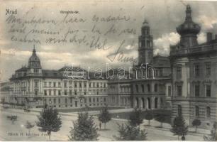 Arad, Városház tér. Bloch H. kiadása / town hall square