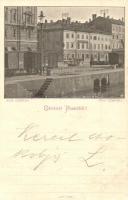 1899 Fiume, Üdvözlet a Szapáry kikötőből, MÁV ipari vasút / Riva Szapáry, industrial railway (EK)