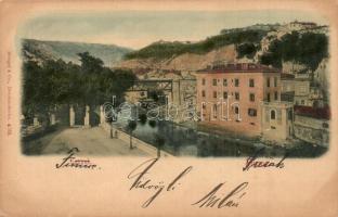 Fiume, Rijeka, Susak, Sussak; Lűtkép, híd / general view, bridge