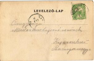 1907 Kaposvár, M. k. honvéd laktanya, katonák (EK)