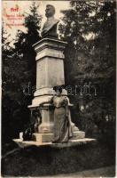 1908 Arad, Darányi János emlékszobra a Baross parkban / monument (fl)