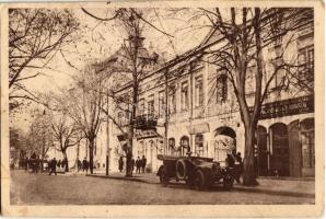 1924 Galati, Galatz; Tribunalul Covrului, Dragos & P. Rodato / court, shop, automobile (EK)