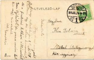 1911 Szeged, Csongrádi Takarékpénztár, felszedett útburkolat