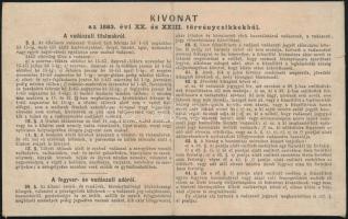 1895 Nógrádkövesd, vadászati jegy 1895. augusztus 1.-től 1896. július 31-ig, Kohuth Lajos földbirtok...