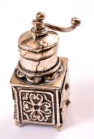 Ezüst(Ag) kávédaráló, jelzett, sérült, 3,5×1,5 cm, nettó: 12,8 g