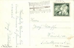 Im Schützengraben / WWI Austro-Hungarian K.u.K. military art postcard, soldiers in the trenches. M. ...