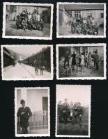 cca 1939-1945 Vegyes katonai fotó tétel: életképek, család körében, csoportképek, stb., egy részük h...