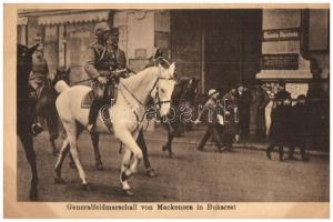 Generalfeldmarschall von Mackensen in Bukarest / August von Mackensen German field marshal in Bucharest (vágott / cut)