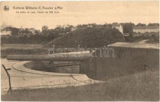 Batterie Wilhelm II Knocke-sur-Mer / WWI Wilhelm II Battery cannon in Belgium (vágott / cut)