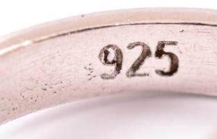 Ezüst (Ag.) Pandora kettős gyűrű, jelzett, méret: 58, bruttó: 4,9 g