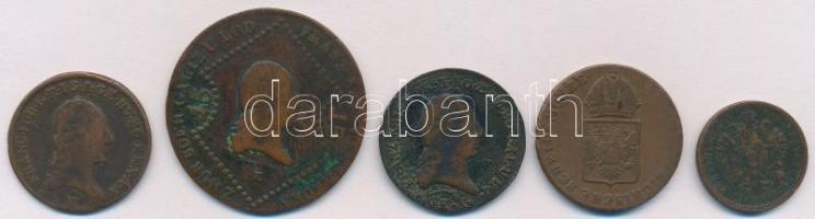 1800E 1kr Cu + 1807E 15kr Cu + 1812E 1kr Cu + 1816E 1kr Cu + 1859E 1kr Cu T:2-3