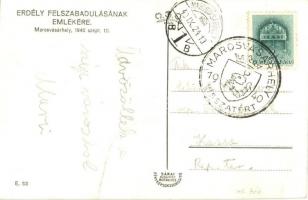 1940 Marosvásárhely, Targu Mures; bevonulás, díszkapu, horogkeresztes zászló / entry of the Hungaria...