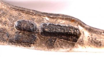 Ezüst(Ag) miniatűr hal, jelzett, 5×4 cm, nettó: 8,2 g