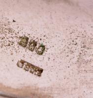 Ezüst(Ag) karóra, mechanikus, jelzett, 6,5×5,5 cm, bruttó: 25,3 g