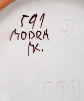 3 db népies kerámia tárgy, részben jelzett