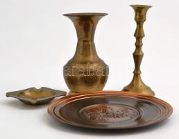 4 db réz dísztárgy