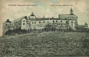 Krasznahorkaváralja, Krásnohorské Podhradie; vár. Kiadja Fuchs József / Hrad Krásna Horka / castle (fl)