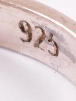 Ezüst(Ag) Pandora gyűrű, jelzett, méret: 53, bruttó: 4,4 g