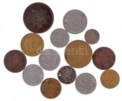 Törökország 14db-os vegyes érmet tétel, közte Ag kiadások is T:vegyes Turkey 14pcs of mixed coins with Ag issues C:mixed