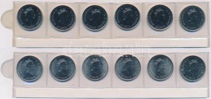 Kanada 2000. 25c Ni (12xklf) forgalmi emlékkiadás T:1,1-
Canada 2000. 25 Cents Ni (12xdiff) commemo...