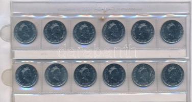 Kanada 1999. 25c Ni (12xklf) forgalmi emlékkiadás T:1,1-
Canada 1999. 25 Cents Ni (12xdiff) commemo...