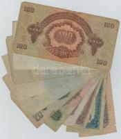 1944. 1P-100P (12x) "A Vöröshadsereg Parancsnoksága" T:III,III-